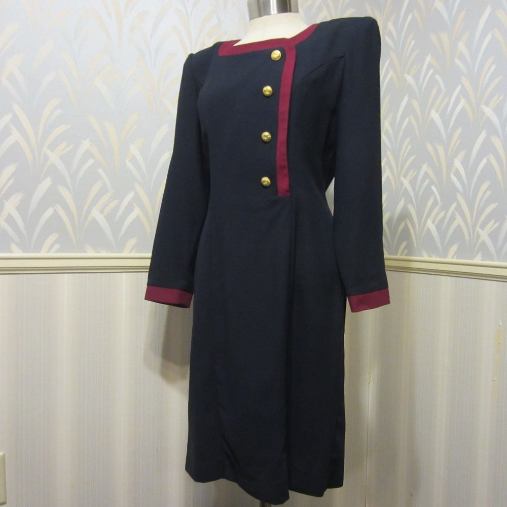 Jennifer Jefferies dress, size 6, dark navy blue